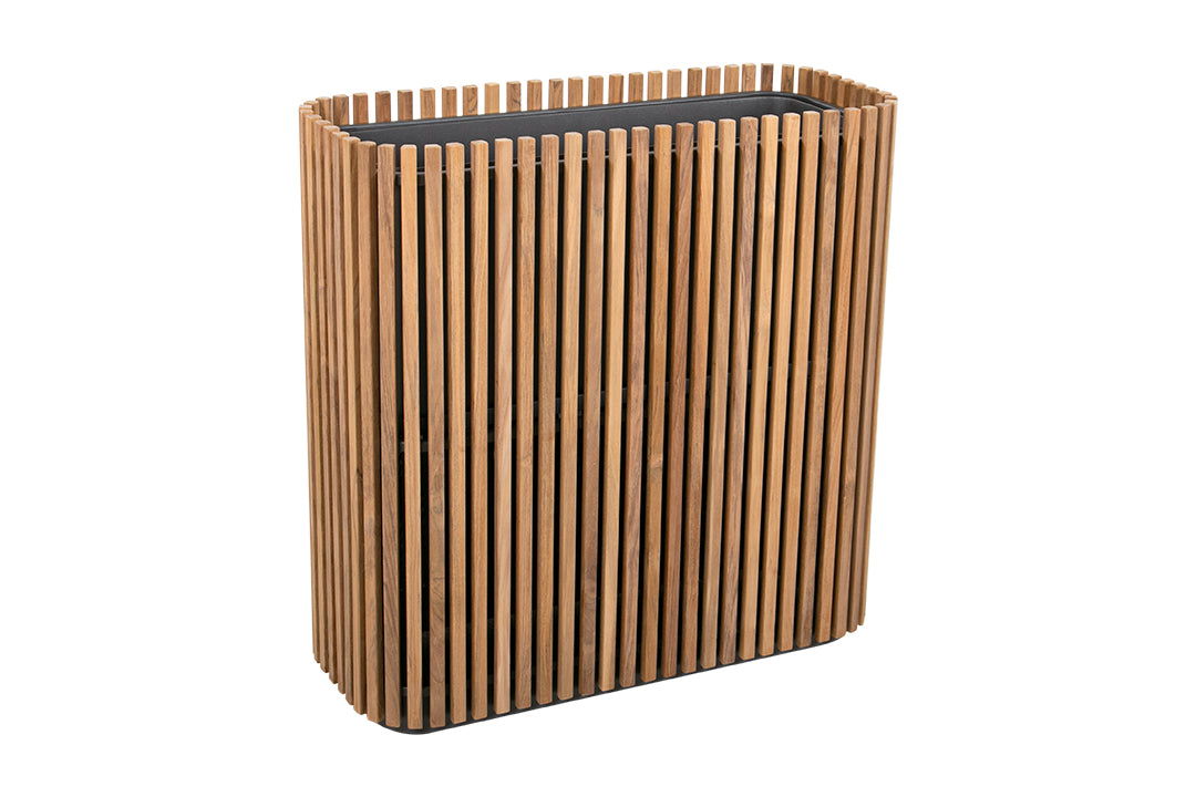 Samløs. Afskærmende plantekasser i teak