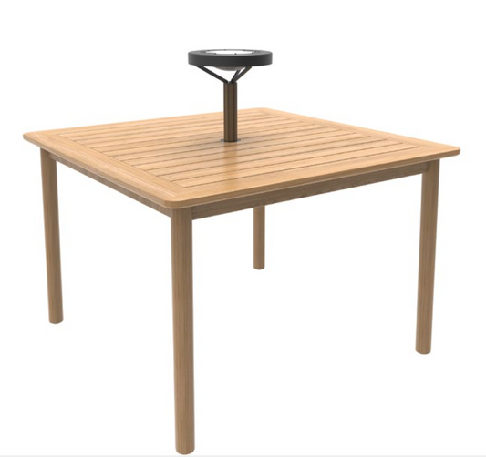 Indsats. Solcelle bordlampe til parasol-huller (30cm)